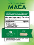 Nature's Truth Maca Root Capsules side view with label