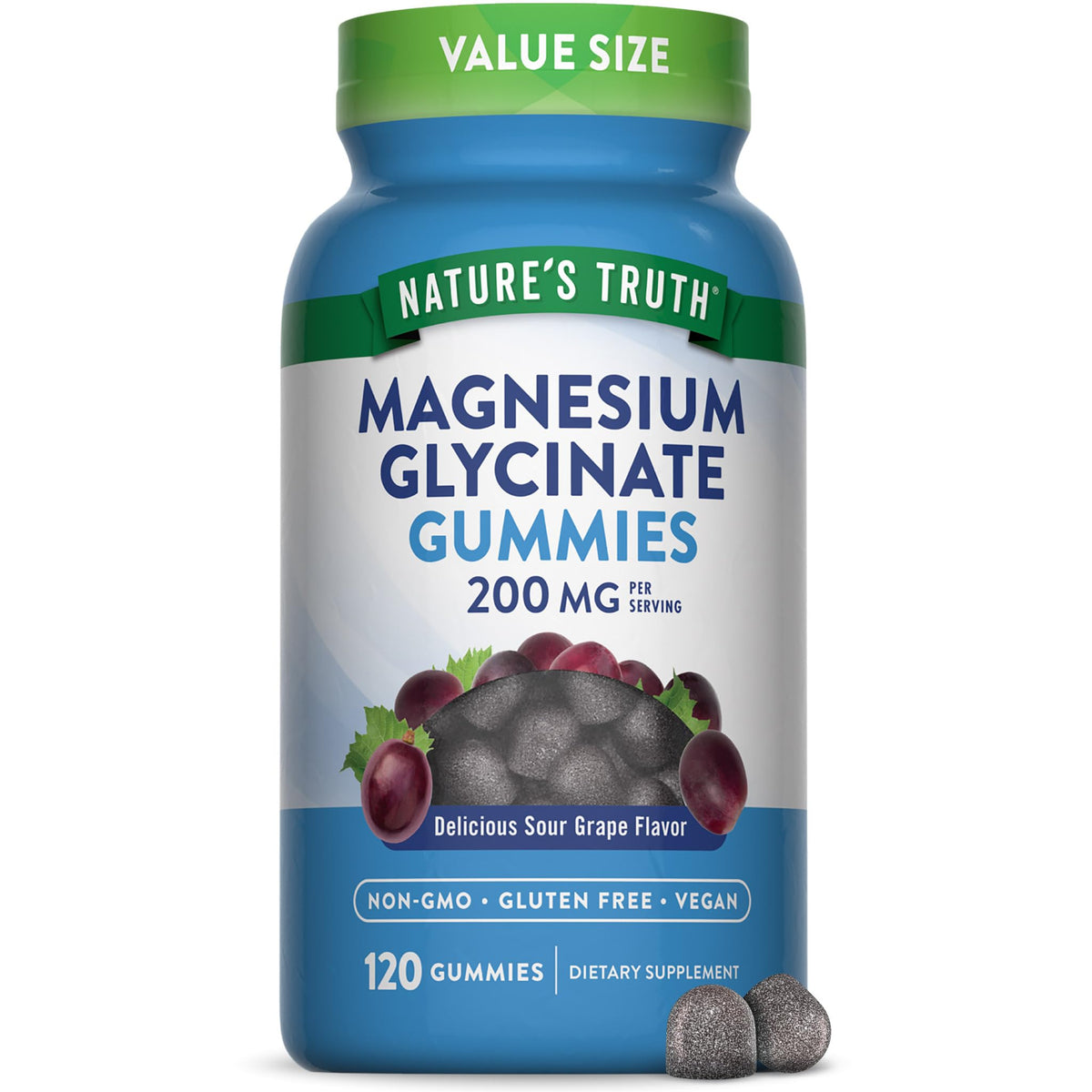 Nature's Truth Magnesium Glycinate Gummies front view