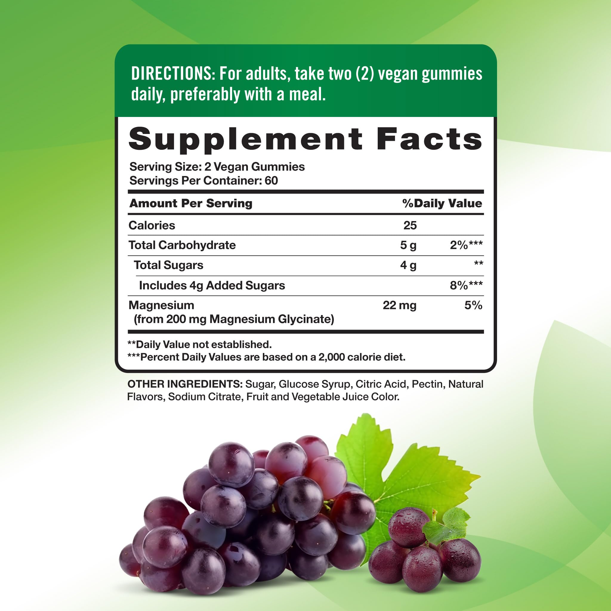 Nature's Truth Magnesium Glycinate Gummies packaging