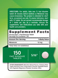 Nature's Truth Melatonin 12 mg Fast Dissolve Tablets packaging