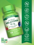 Nature's Truth Melatonin 12 mg Fast Dissolve Tablets side view
