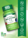 Nature's Truth Melatonin 3mg Fast Dissolve Tablets bottle with label
