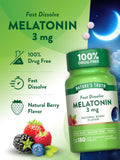 Nature's Truth Melatonin 3mg Fast Dissolve Tablets on a table