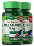 Nature's Truth Melatonin 5 mg Fast Dissolve Tablets front view