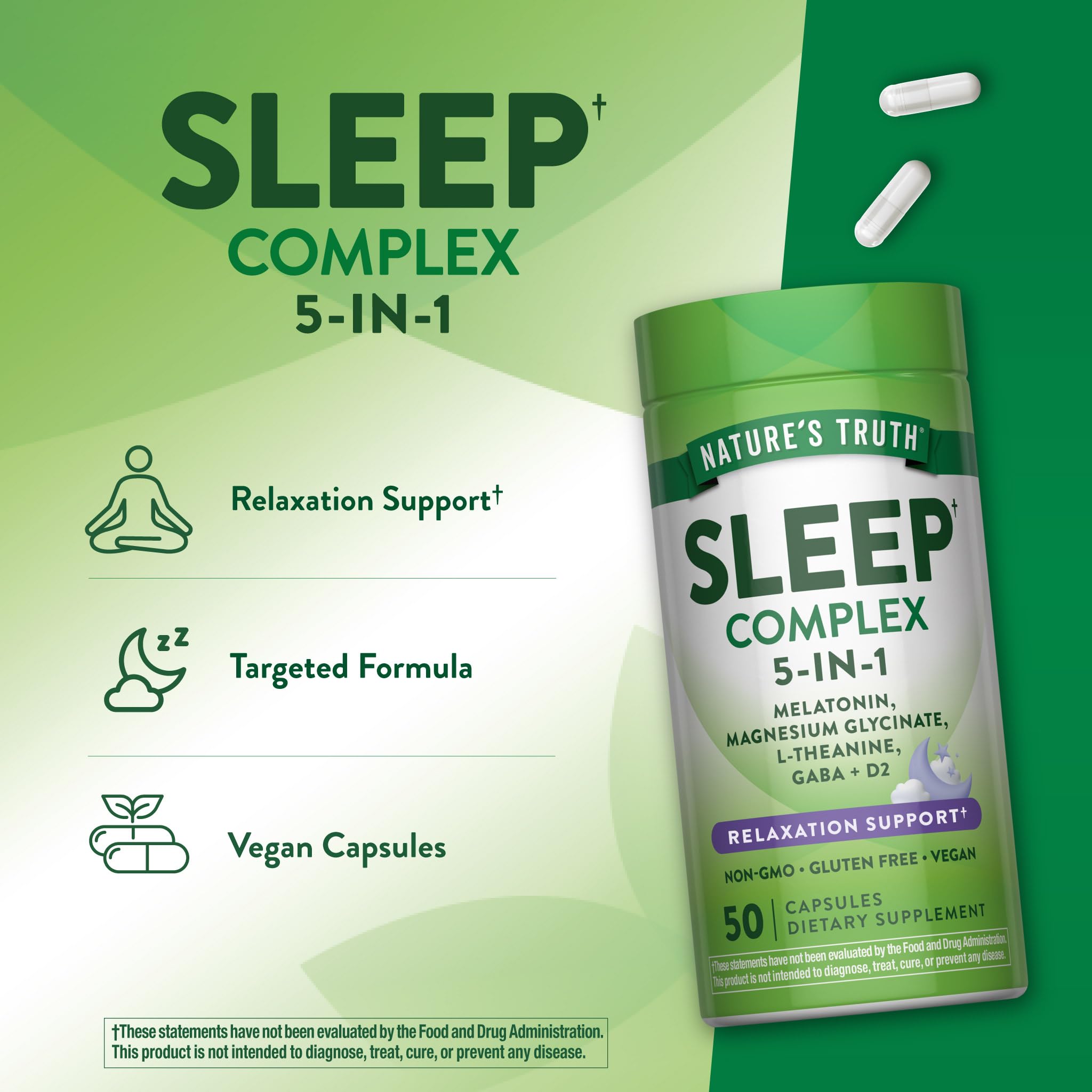 Nature's Truth Melatonin Complex ingredients list