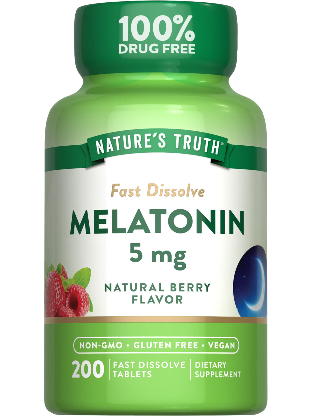 Nature's Truth Melatonin Fast Dissolve Tablets 5mg front view