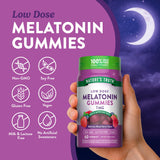 Nature's Truth Melatonin Gummies 1mg gummies displayed on a table
