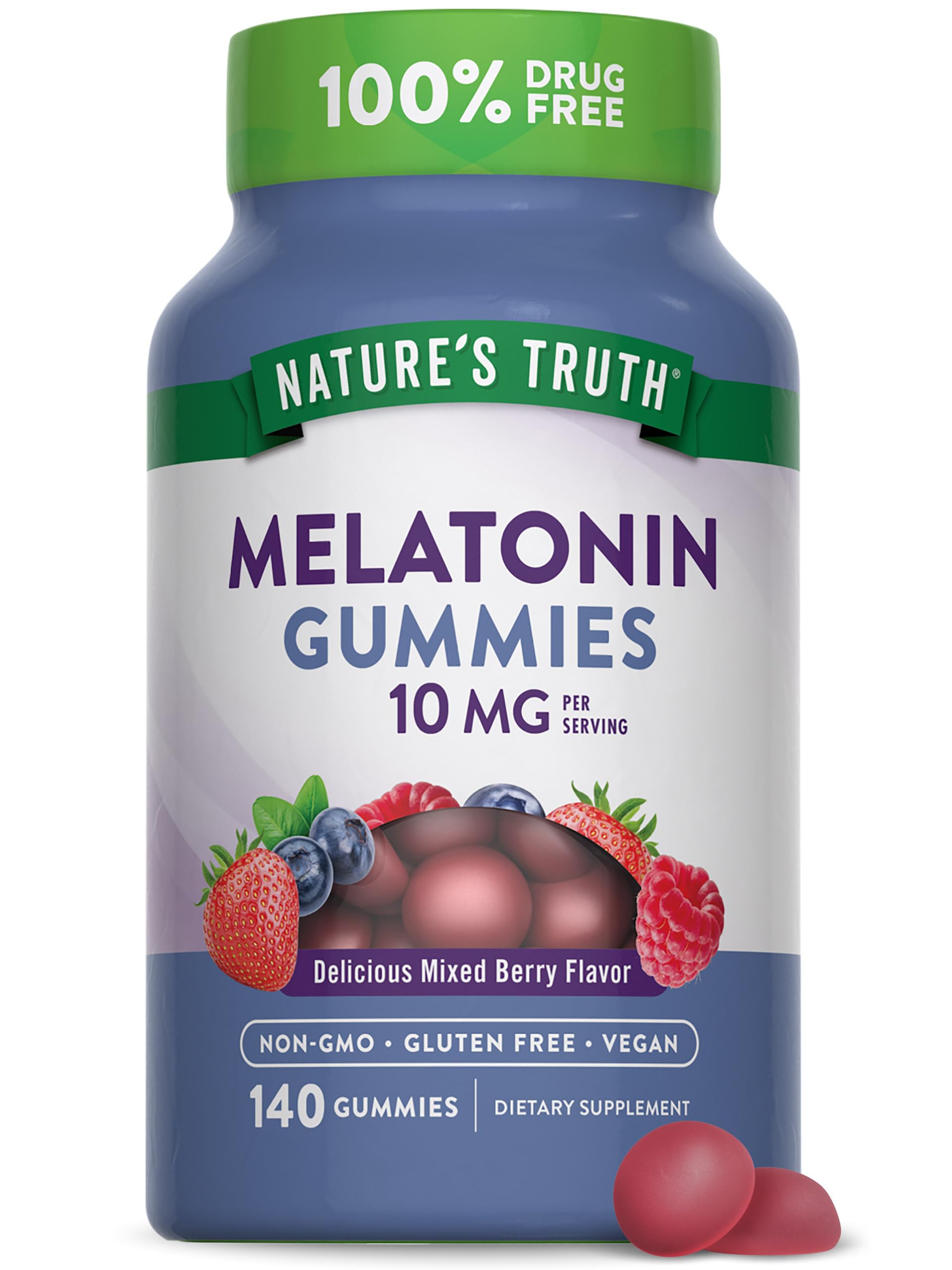 Nature's Truth Melatonin Gummies front view packaging