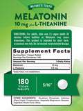 Nature's Truth Melatonin Tablets 10mg side view showing tablet details