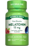 Nature's Truth Melatonin Tablets 12mg front view