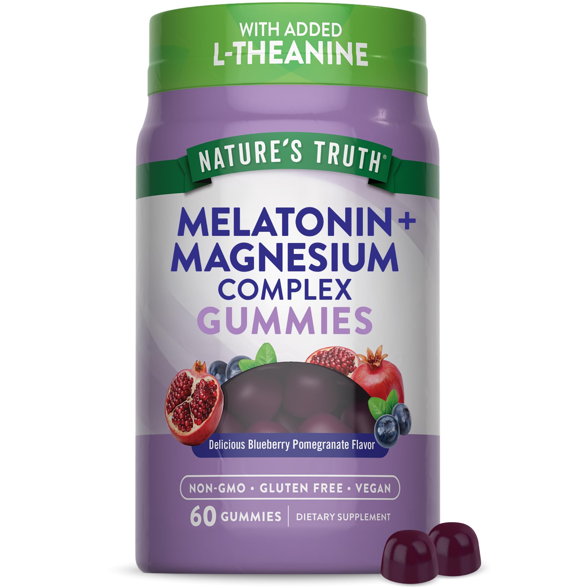 Nature's Truth Melatonin with Magnesium Gummies front view
