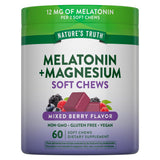 Nature's Truth Melatonin with Magnesium Soft Chews 60 Count front view
