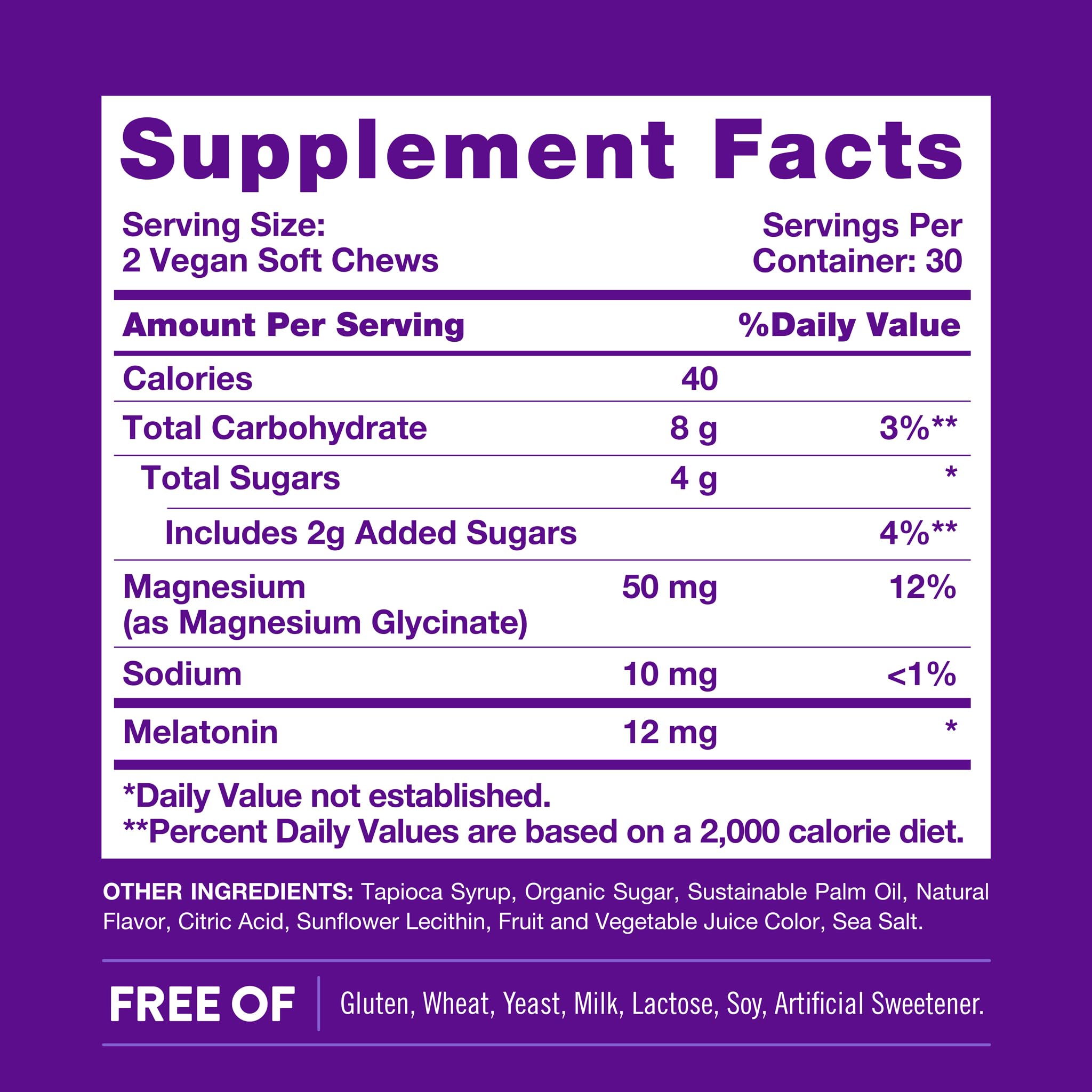 Nature's Truth Melatonin with Magnesium Soft Chews packaging