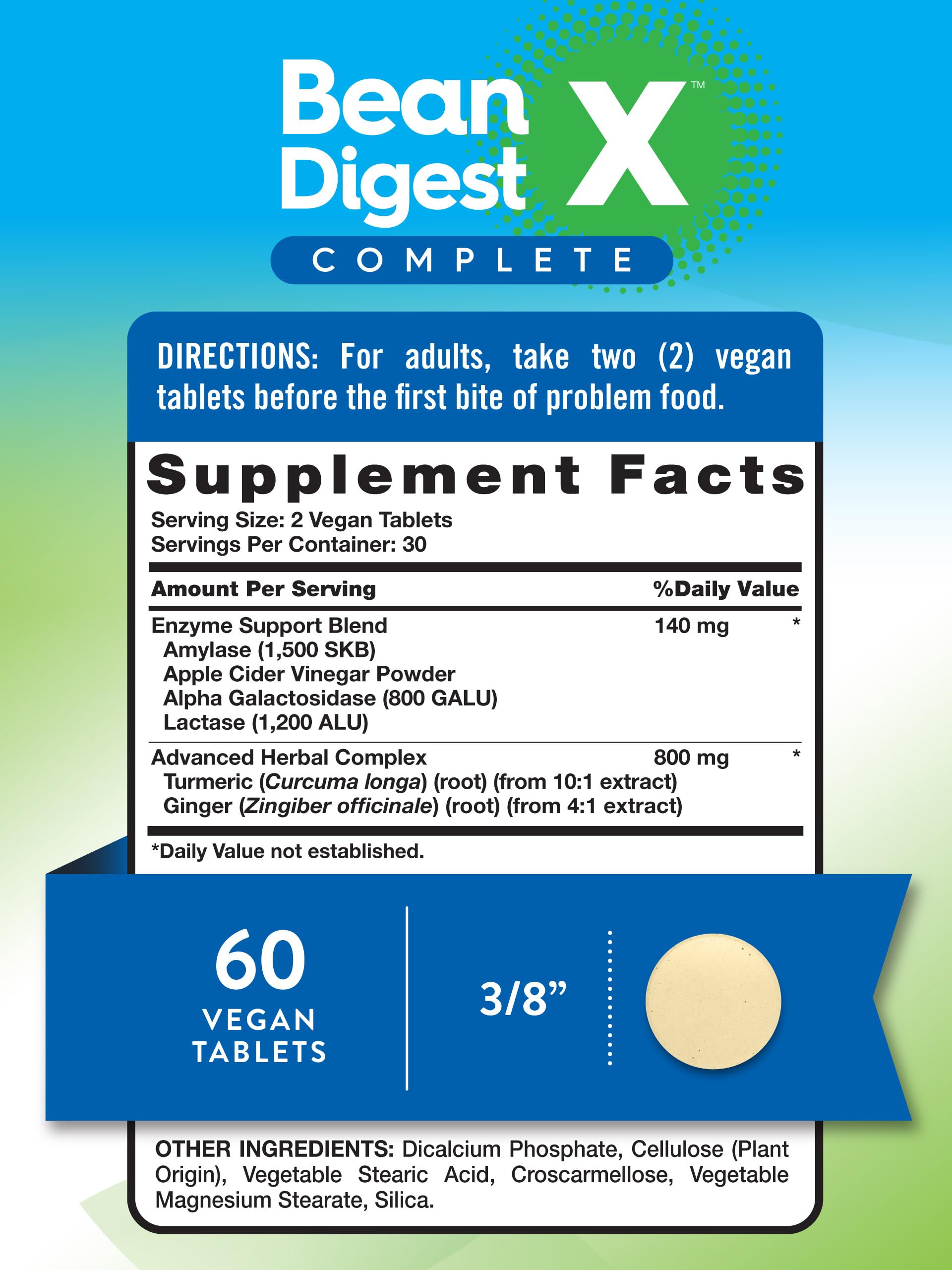 Nature's Truth Multi-Enzymes 43g back view of packaging