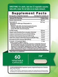 Nature's Truth Multi-Enzymes Advanced Probiotic side view showing capsule details