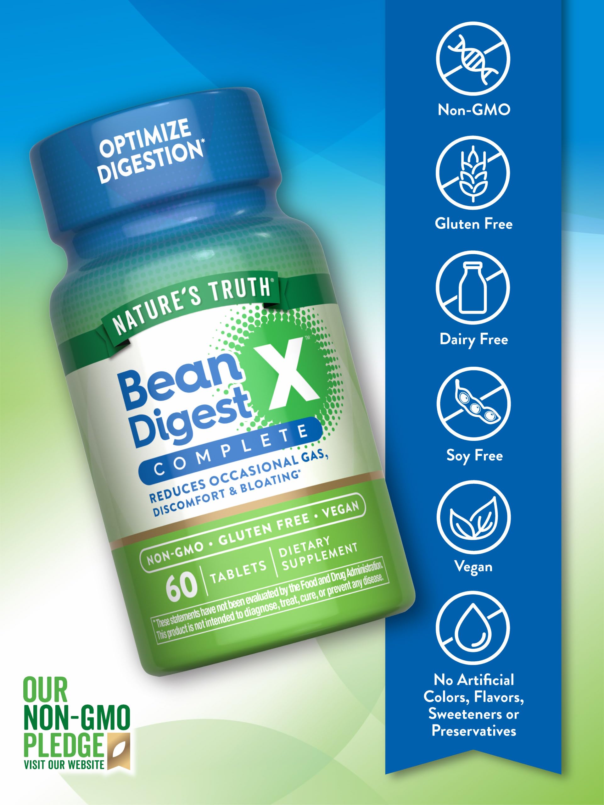 Nature's Truth Multi-Enzymes tablets in a hand