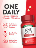 Nature's Truth Multivitamin Mini Tablets open bottle with tablets visible