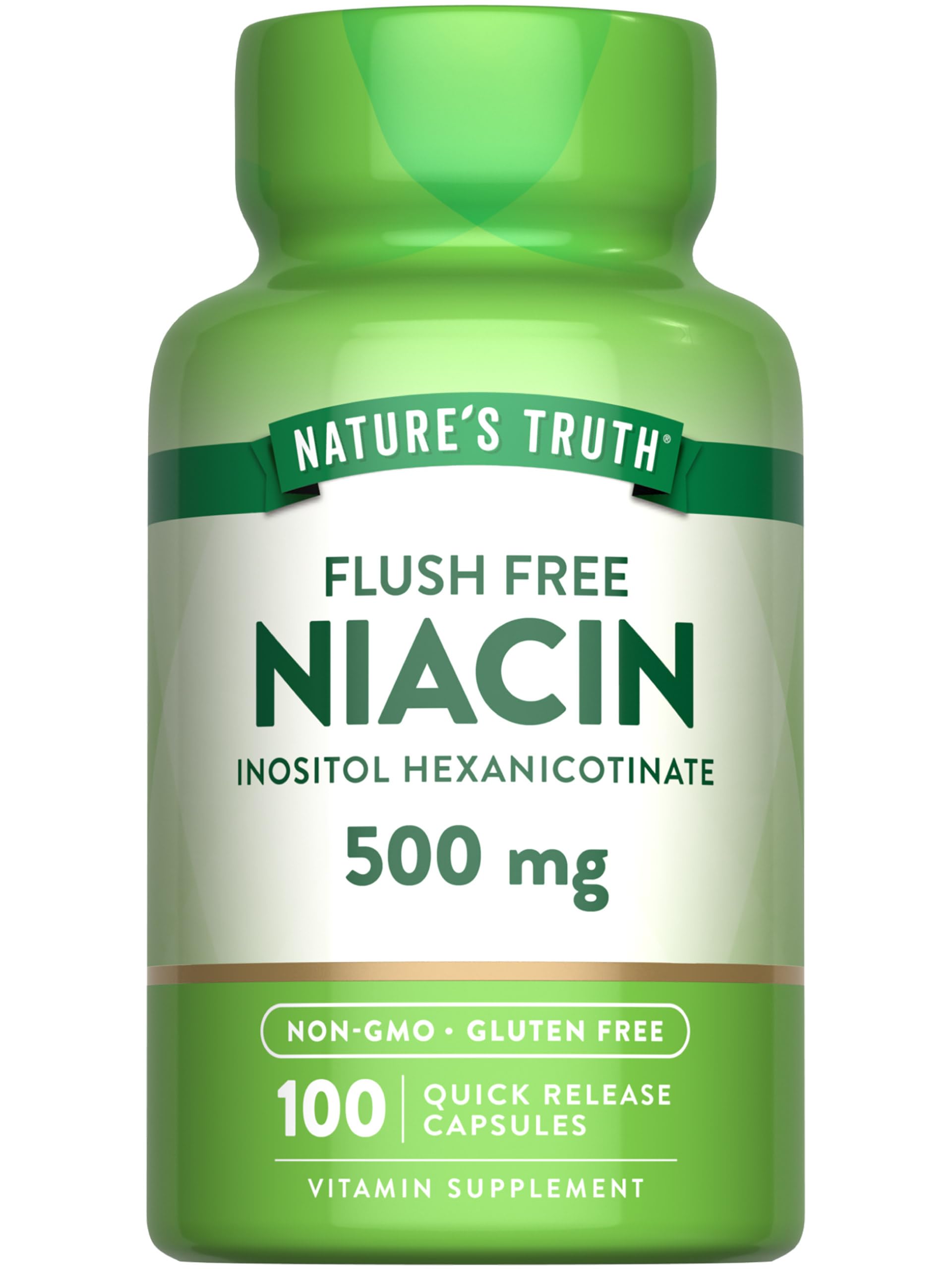 Nature's Truth Niacin B3 400mg capsules front view