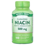 Nature's Truth Niacin B3 500mg Flush Free Capsules front view