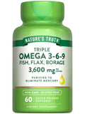 Nature's Truth Omega-3 Fish Oil 3600mg supplement front view