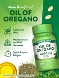 Nature's Truth Oregano Oil Softgels on a wooden table