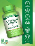 Nature's Truth Potassium Citrate Plus Magnesium Capsules back view