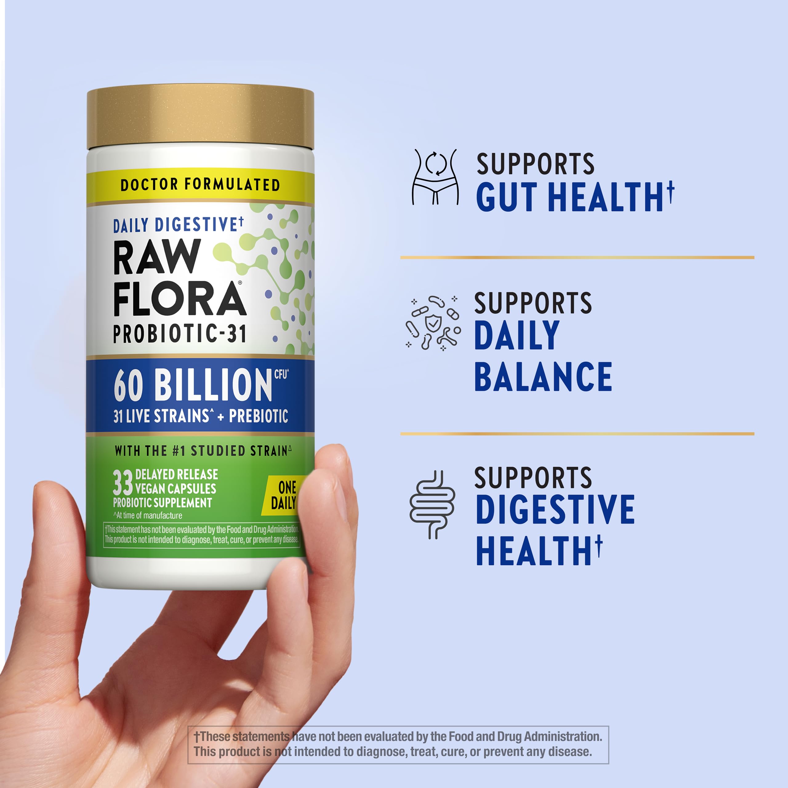 Nature's Truth Probiotic Supplement ingredients list on packaging