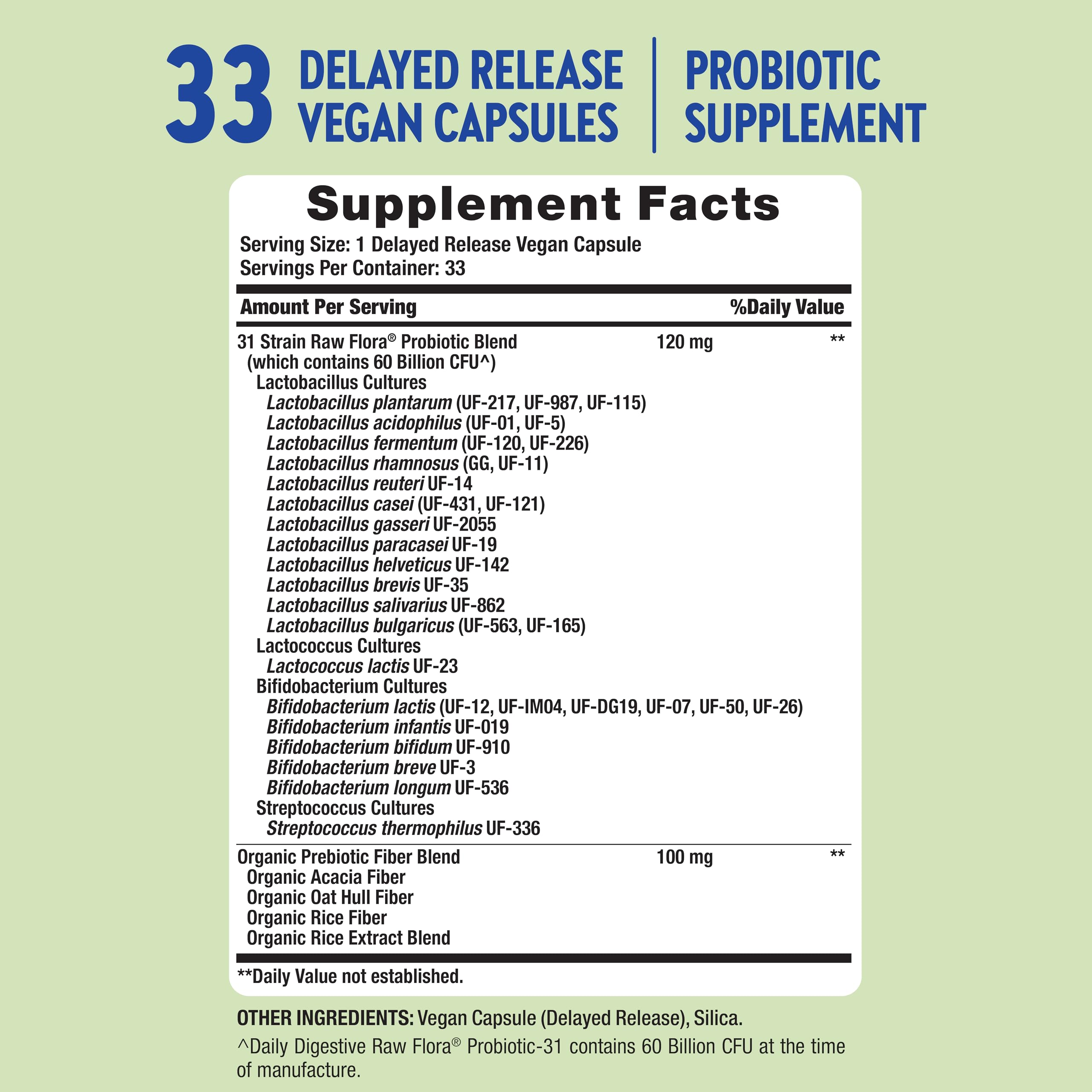 Nature's Truth Probiotic Supplement vegan capsules close-up
