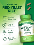 Nature's Truth Red Yeast Rice 1200mg Capsules back view