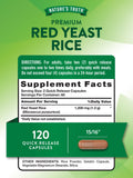 Nature's Truth Red Yeast Rice 1200mg Capsules side view