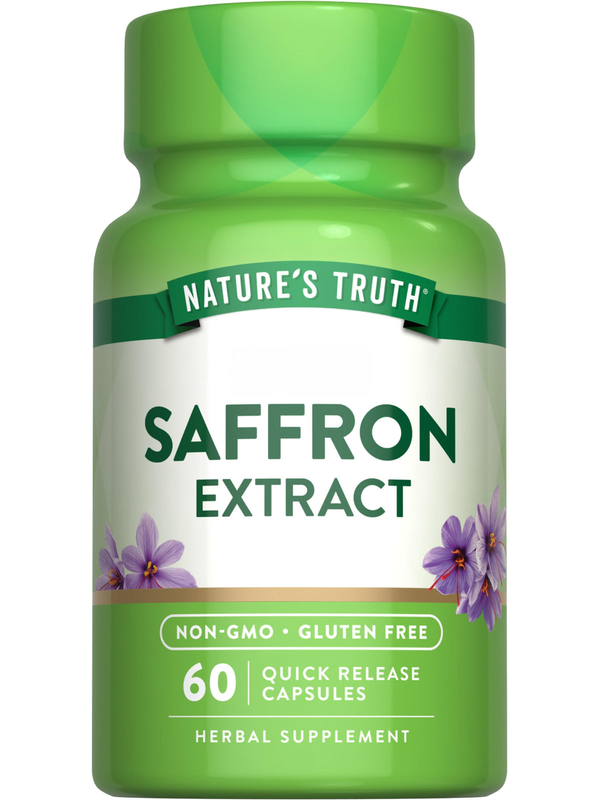 Nature's Truth Saffron Extract Capsules front view