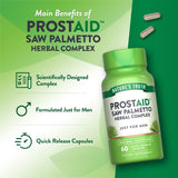Nature's Truth Saw Palmetto Herbal Complex 50g capsules in hand