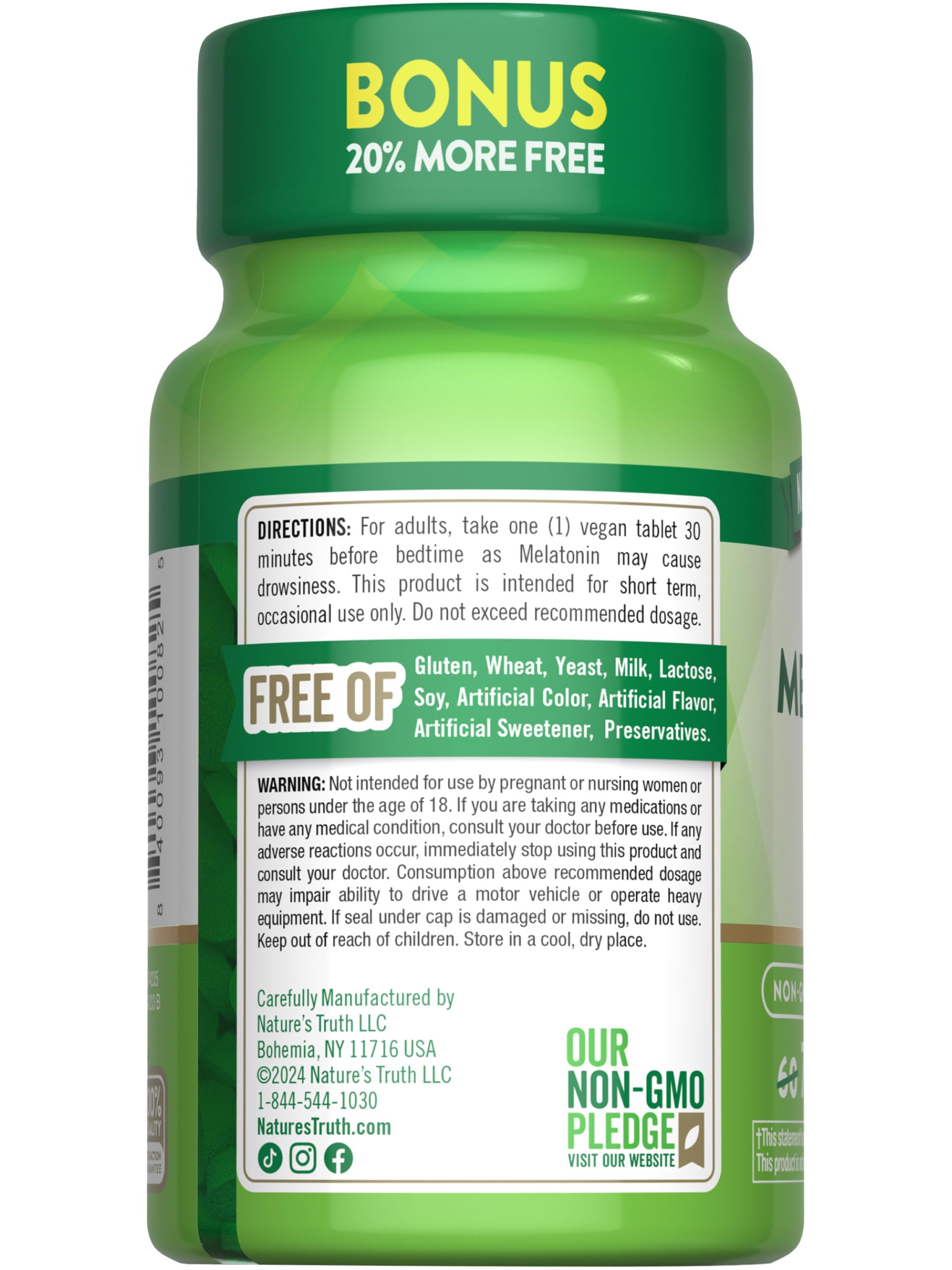 Nature's Truth Sleep Supplement 41g with a measuring spoon for dosage