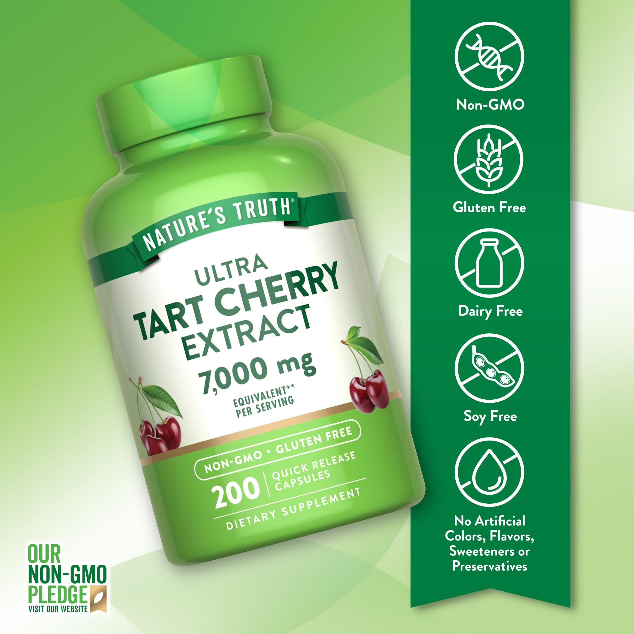 Nature's Truth Tart Cherry Extract Capsules with packaging