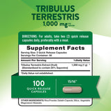 Nature's Truth Tribulus Terrestris 1000mg capsules close-up
