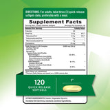 Nature's Truth Triple Omega 3-6-9 Complex 3600mg capsules side view
