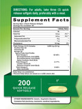 Nature's Truth Triple Omega 3-6-9 Complex supplement side view