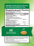 Nature's Truth Turmeric Curcumin Complex 1600mg softgel capsules side view