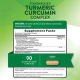Nature's Truth Turmeric Curcumin Supplement side view