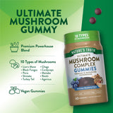 Nature's Truth Ultimate Mushroom Complex Vegan Gummies with blueberries