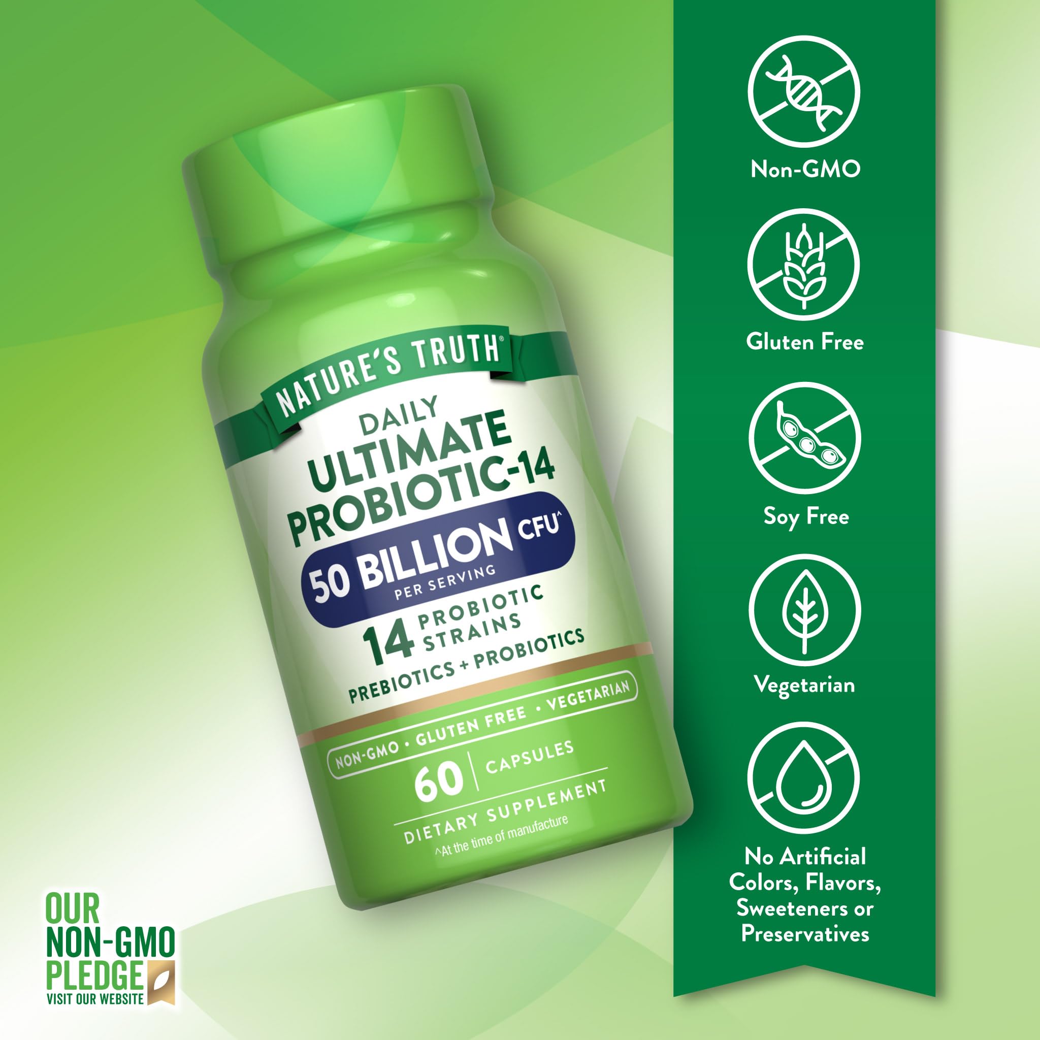 Nature's Truth Ultimate Probiotic Capsules side view