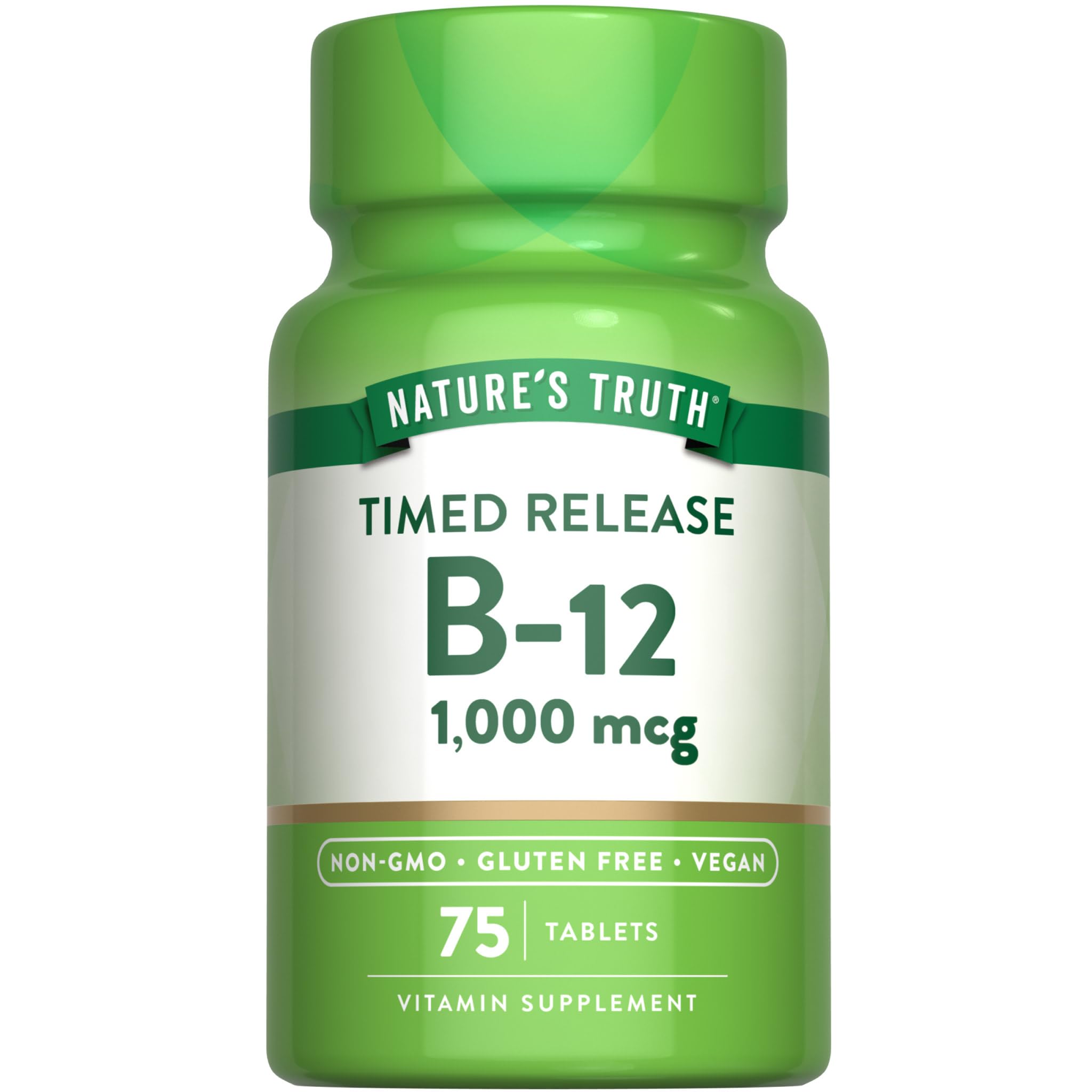 Nature's Truth Vitamin B-12 1000 mcg Timed Release Tablets front view