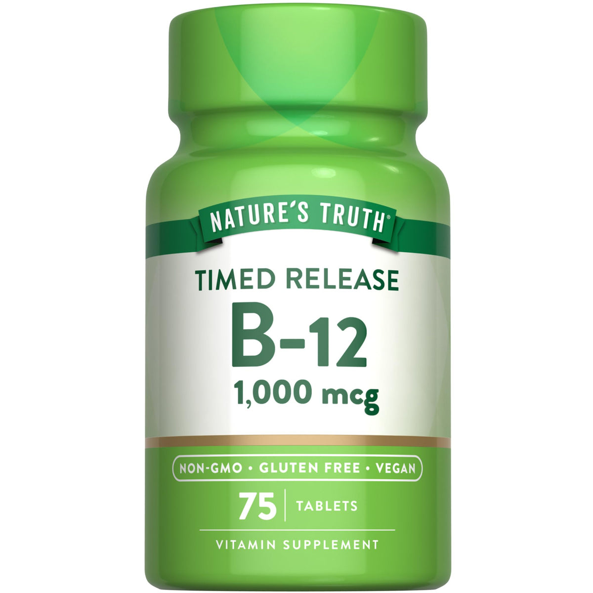 Nature's Truth Vitamin B-12 1000 mcg Timed Release Tablets front view