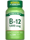 Nature's Truth Vitamin B-12 1000 mcg Vegan Tablets front view