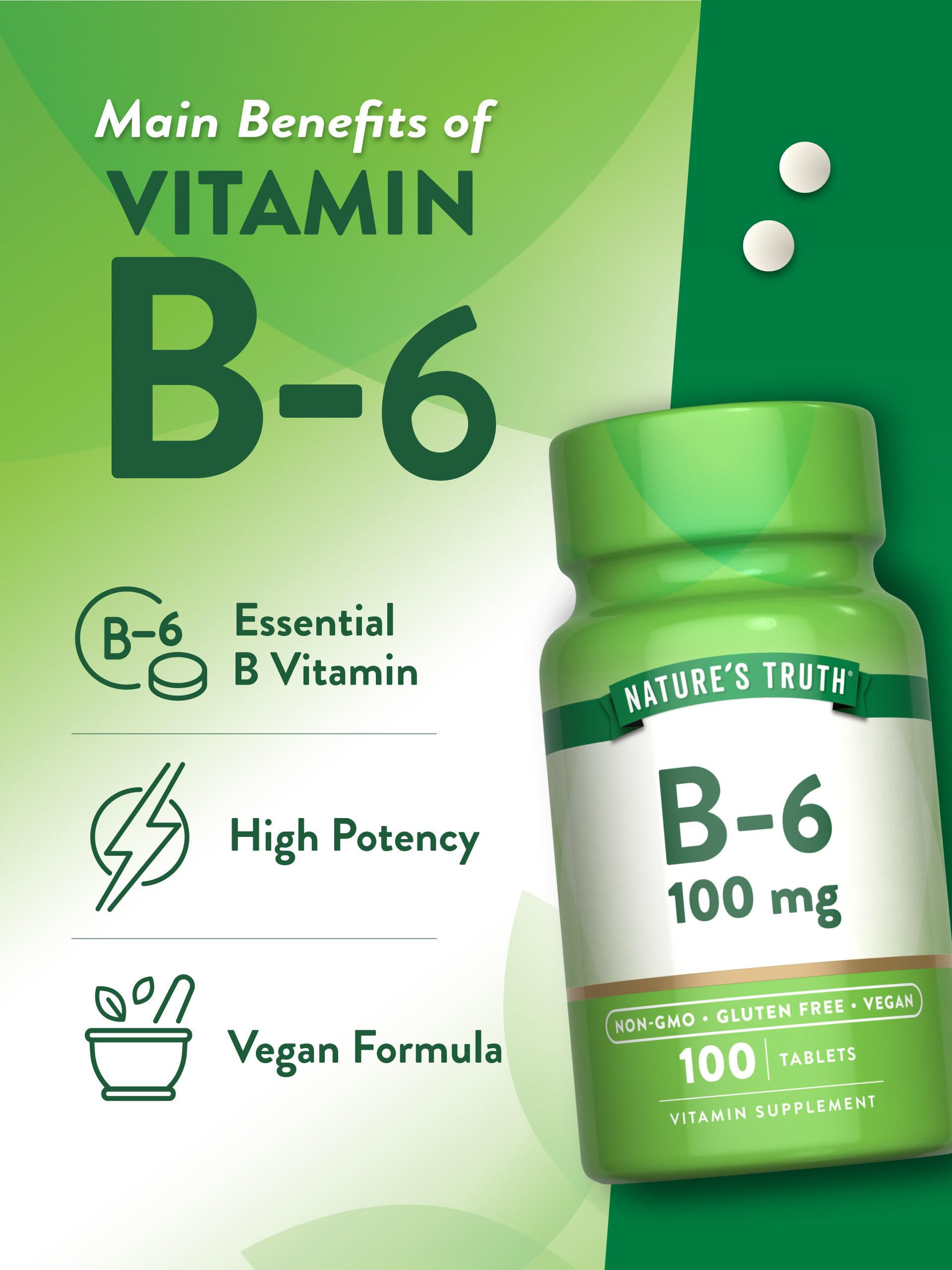 Nature's Truth Vitamin B-6 ingredients list