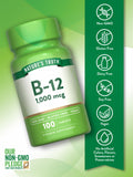Nature's Truth Vitamin B12 1000 mcg vegan tablets packaging