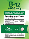 Nature's Truth Vitamin B12 packaging with natural berry flavour