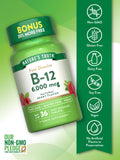 Nature's Truth Vitamin B12 tablets on a wooden surface