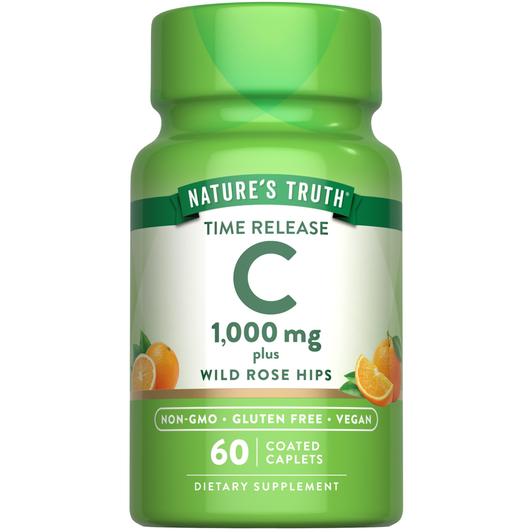 Nature's Truth Vitamin C 1000mg caplets front view