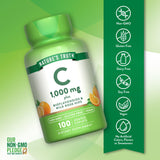 Nature's Truth Vitamin C 1000mg supplement back view